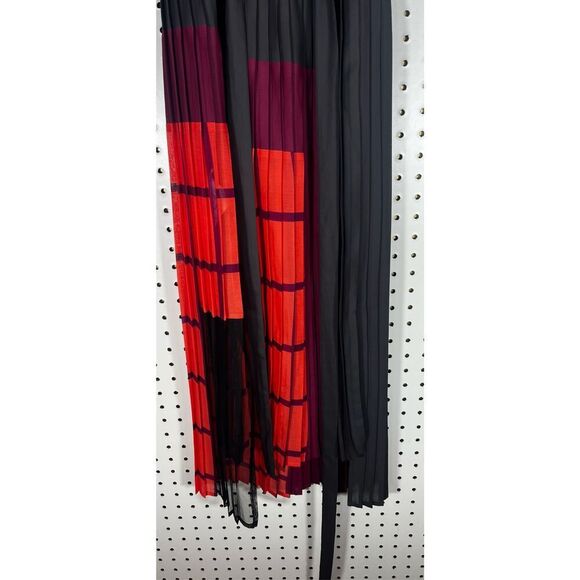 BCBGMAXAZRIA KYLER PLEATED COLOR BLOCKED DRESS size xs - Picture 4 of 9